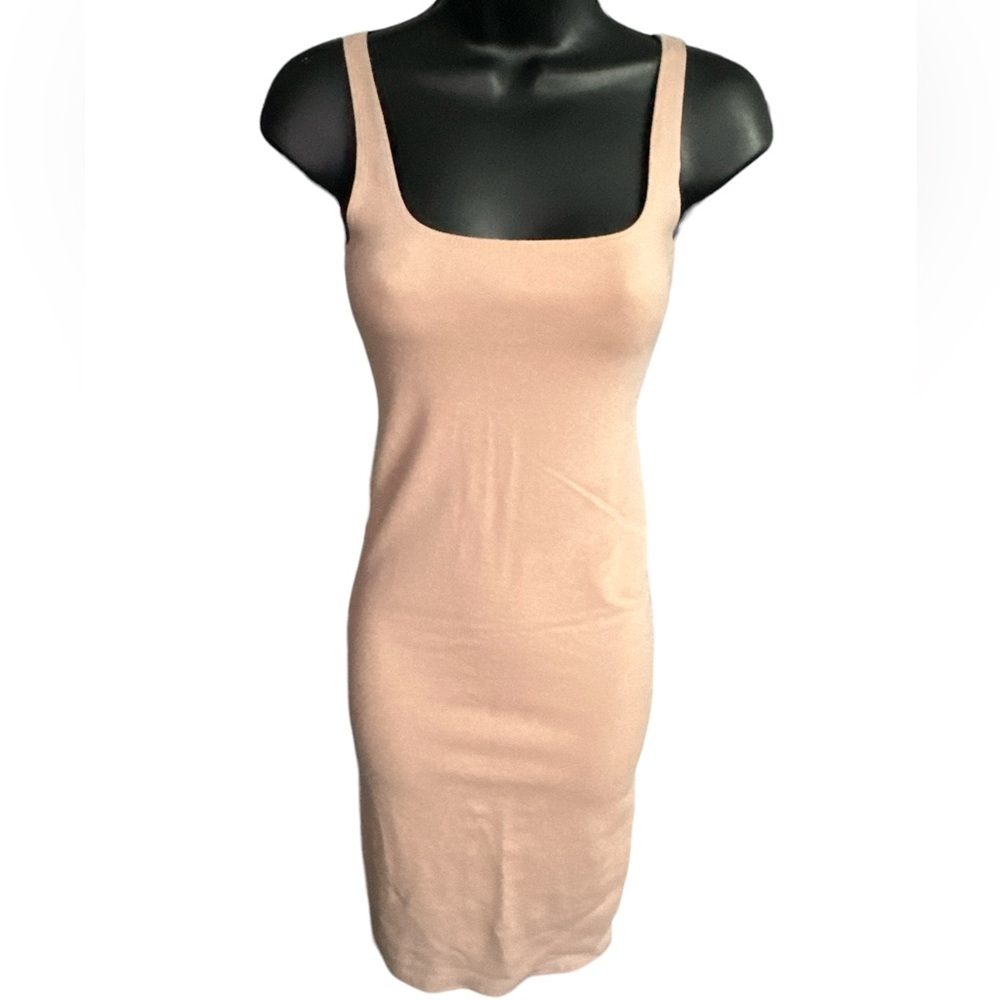 FOREVER 21 Blush Sleeveless Bodycon Midi Dress NWOT - Picture 2 of 7